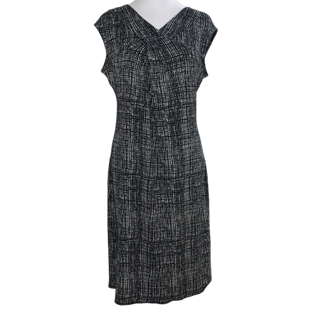 Liz Claiborne Women’s Zipper Back V-Neck Dress Size Small